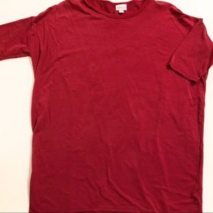 Lula Roe muted burgundy Irma